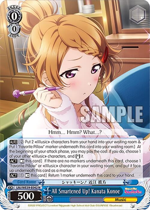Image for All Smartened Up! Kanata Konoe (Love Live! School Idol Festival Series 10th Anniversary Premium Booster) (LNJ/WE39-E042 N) - Weiss Schwarz