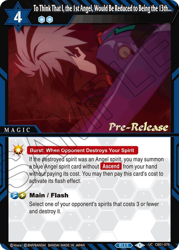 Image for To Think That I, the 1st Angel, Would Be Reduced to Being the 13th... (Collaboration Booster 01: Halo of Awakening Pre-Release Cards) (CB01-079) - Battle Spirits Saga