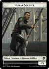Image for Human Soldier // Wolf (0035) Double-Sided Token (Commander: Bloomburrow) (7 // 35) - Magic: The Gathering