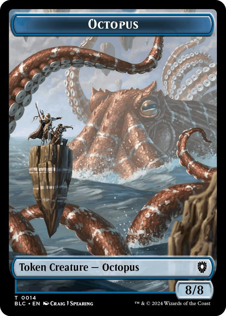 Image for Octopus // Rabbit Double-Sided Token (Commander: Bloomburrow) (14 // 3) - Magic: The Gathering
