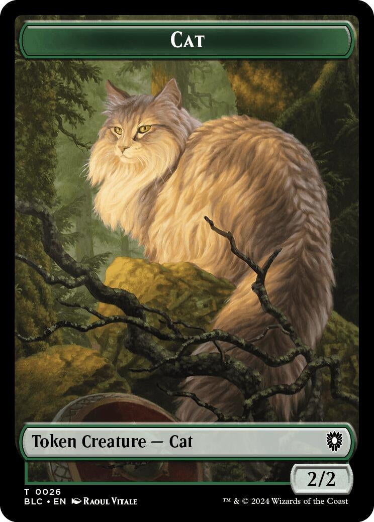 Image for Cat // Treasure Double-Sided Token (Commander: Bloomburrow) (26 // 29) - Magic: The Gathering