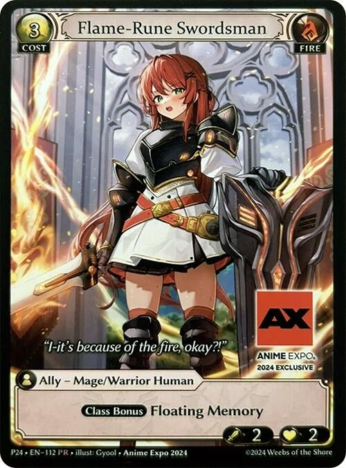 Image for Flame-Rune Swordsman (Promotional Cards) (112) - Grand Archive TCG