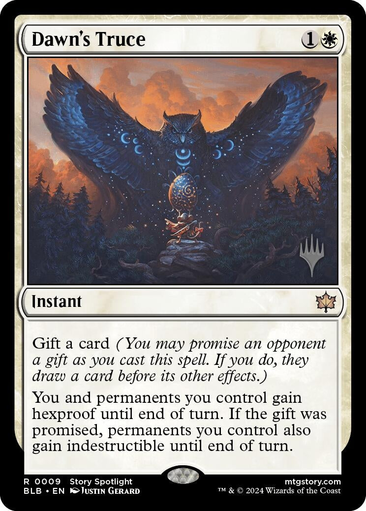Image for Dawn's Truce (Promo Pack: Bloomburrow) (9) - Magic: The Gathering