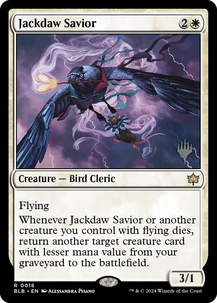 Image for Jackdaw Savior (Promo Pack: Bloomburrow) (18) - Magic: The Gathering