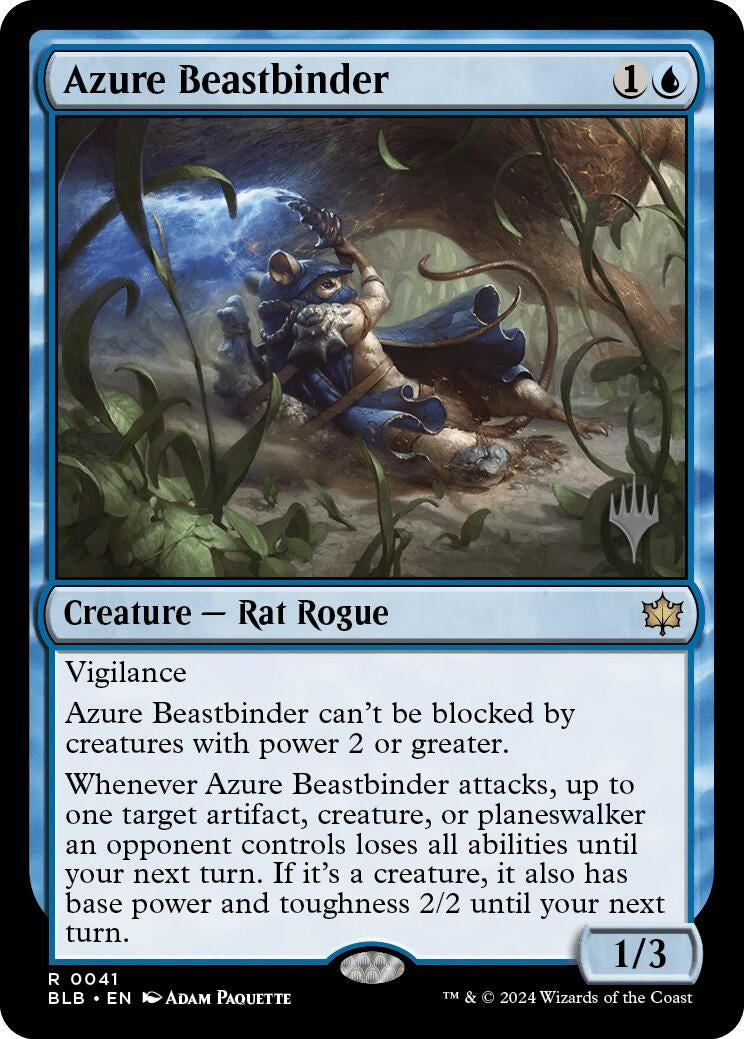 Image for Azure Beastbinder (Promo Pack: Bloomburrow) (41) - Magic: The Gathering