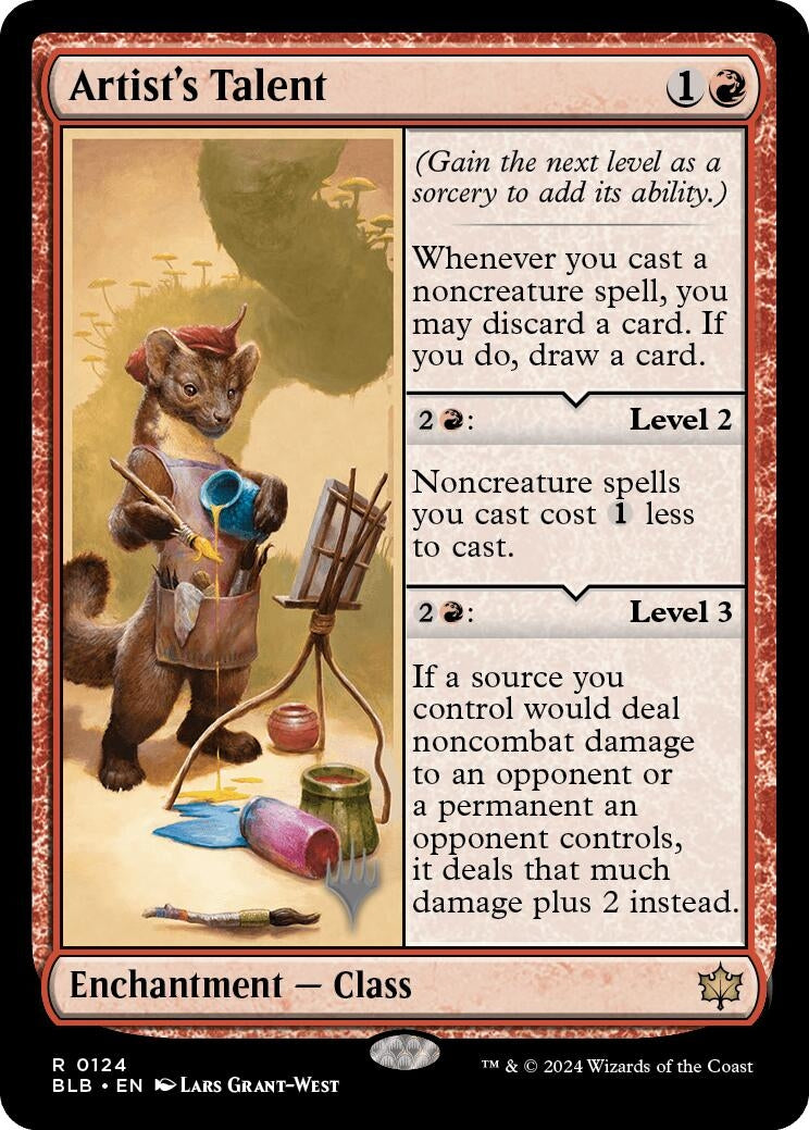 Image for Artist's Talent (Promo Pack: Bloomburrow) (124) - Magic: The Gathering