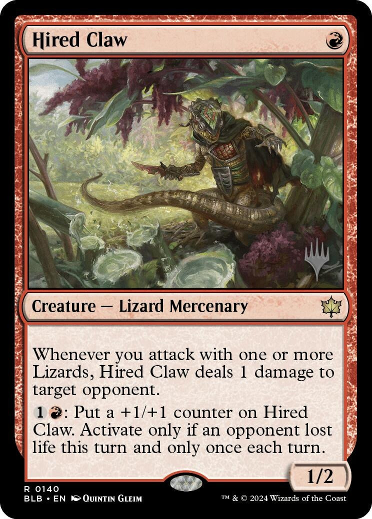 Image for Hired Claw (Promo Pack: Bloomburrow) (140) - Magic: The Gathering
