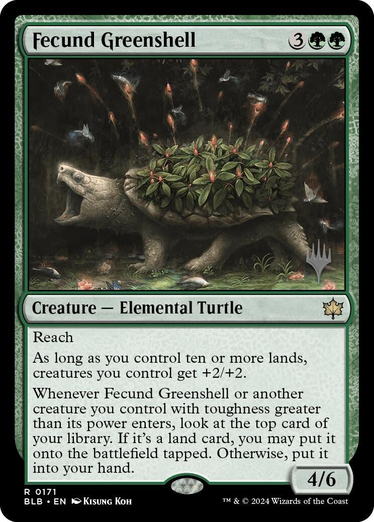Image for Fecund Greenshell (Promo Pack: Bloomburrow) (171) - Magic: The Gathering