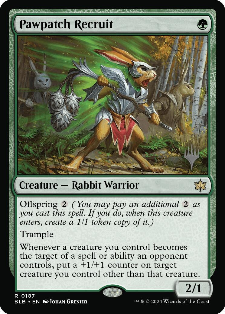 Image for Pawpatch Recruit (Promo Pack: Bloomburrow) (187) - Magic: The Gathering