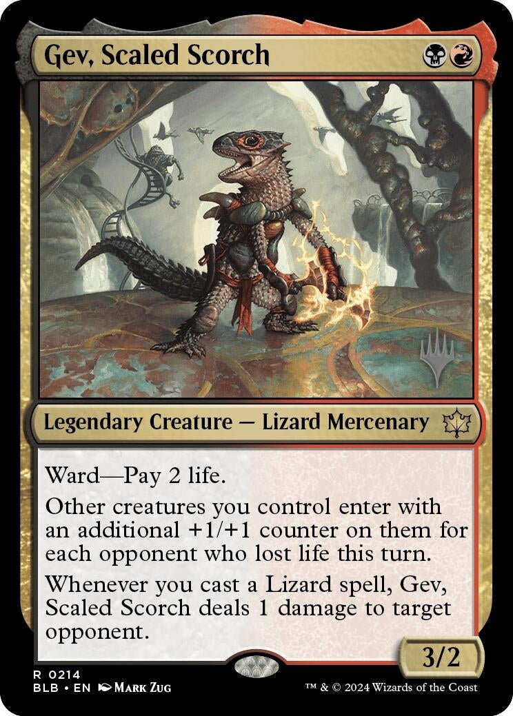 Image for Gev, Scaled Scorch (Promo Pack: Bloomburrow) (214) - Magic: The Gathering