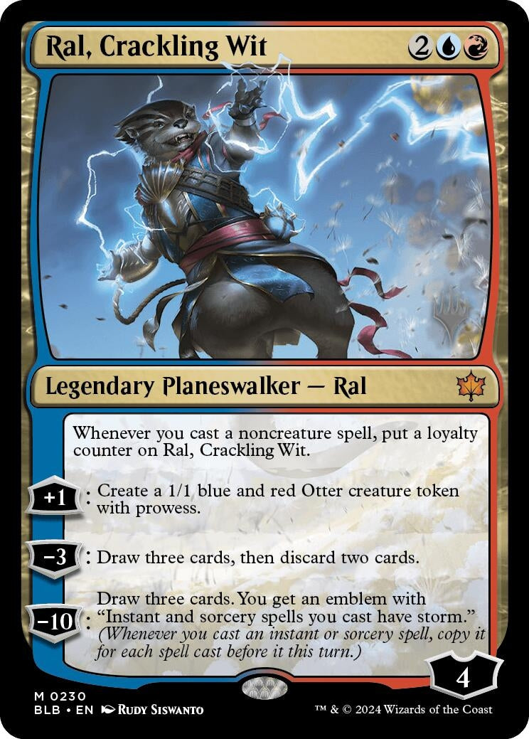 Image for Ral, Crackling Wit (Promo Pack: Bloomburrow) (230) - Magic: The Gathering