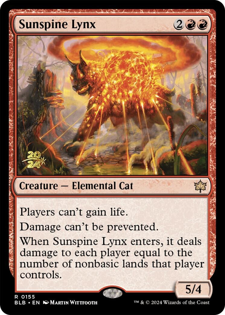 Image for Sunspine Lynx (Prerelease Cards) (155) - Magic: The Gathering
