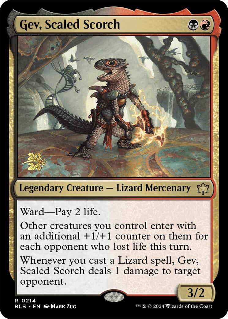 Image for Gev, Scaled Scorch (Prerelease Cards) (214) - Magic: The Gathering