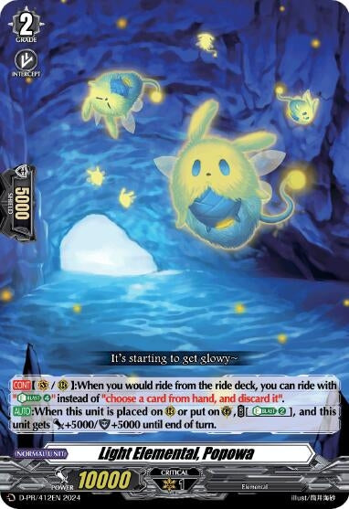 Image for Light Elemental, Popowa (D Promo Cards) (D-PR/412EN) - Cardfight Vanguard