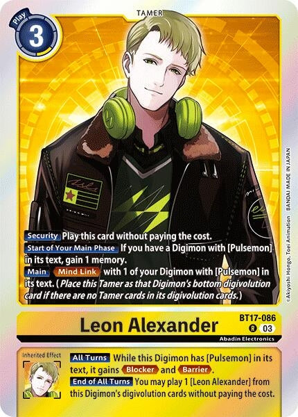 Image for Leon Alexander (BT17) (BT17-086 R) - Digimon Card Game