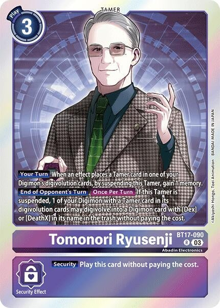 Image for Tomonori Ryusenji (BT17) (BT17-090 R) - Digimon Card Game