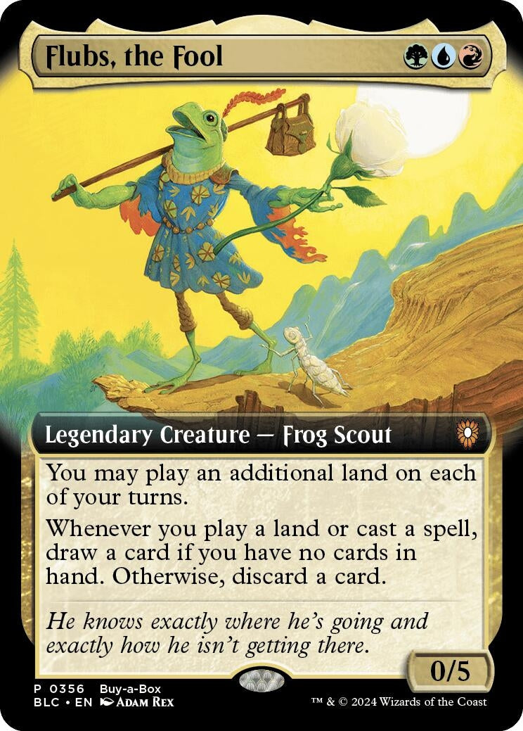 Image for Flubs, the Fool (Extended Art) (Buy-A-Box Promos) (356) - Magic: The Gathering