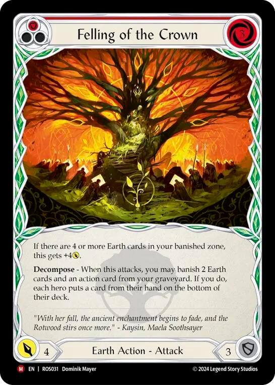 Image for Felling of the Crown (Rosetta) (ROS031) - Flesh and Blood TCG
