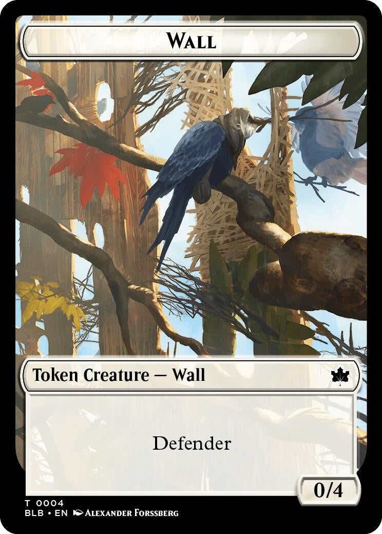 Image for Wall Token (Bloomburrow) (4) - Magic: The Gathering