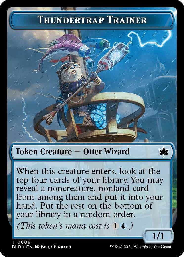 Image for Thundertrap Trainer Token (Bloomburrow) (9) - Magic: The Gathering