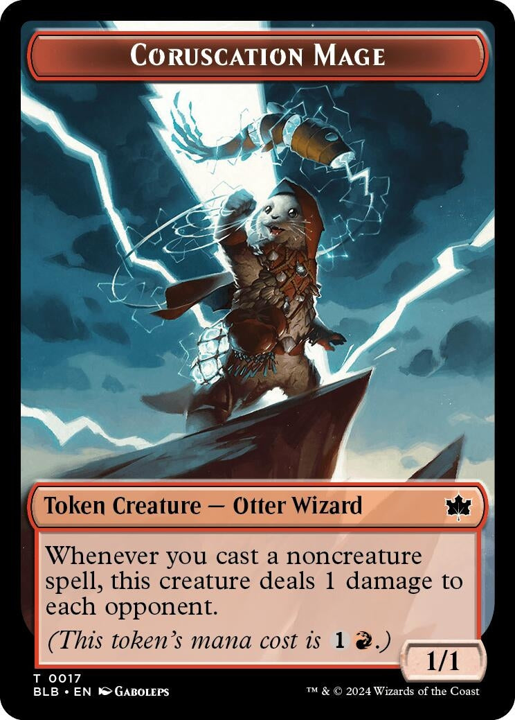Image for Coruscation Mage Token (Bloomburrow) (17) - Magic: The Gathering