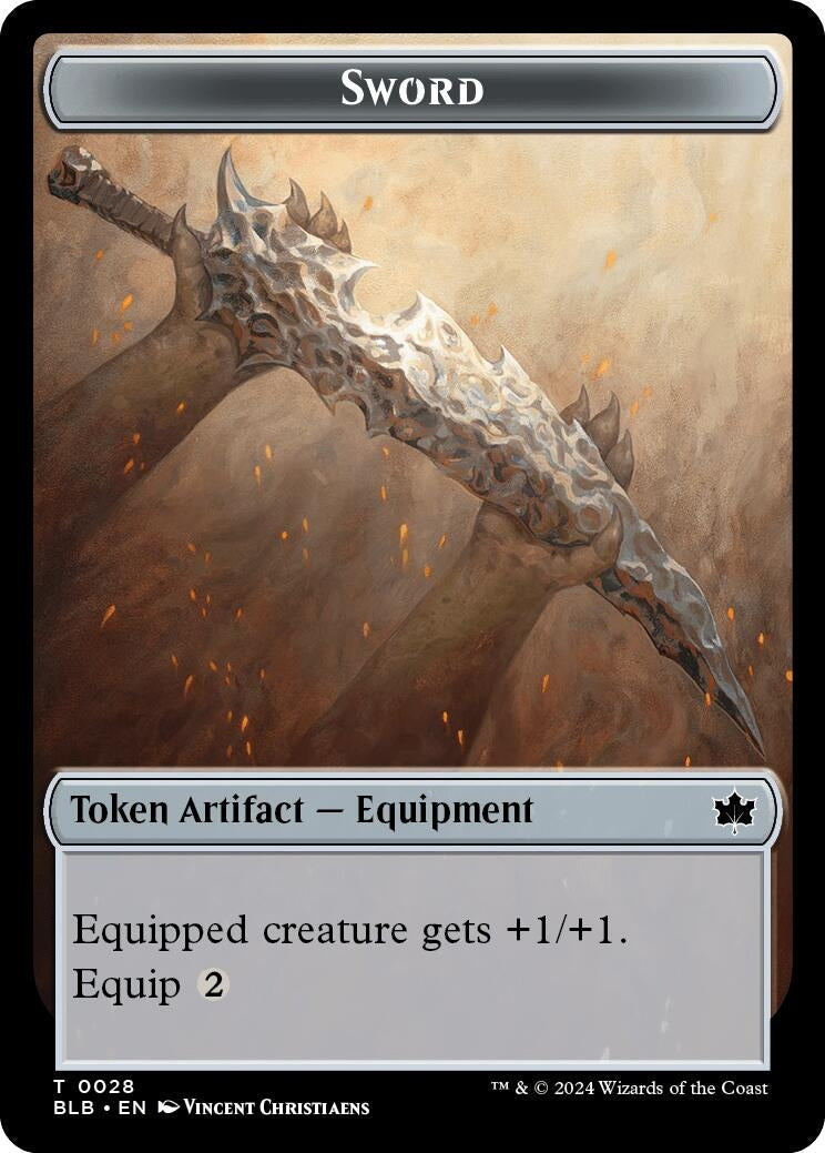 Image for Sword Token (Bloomburrow) (28) - Magic: The Gathering