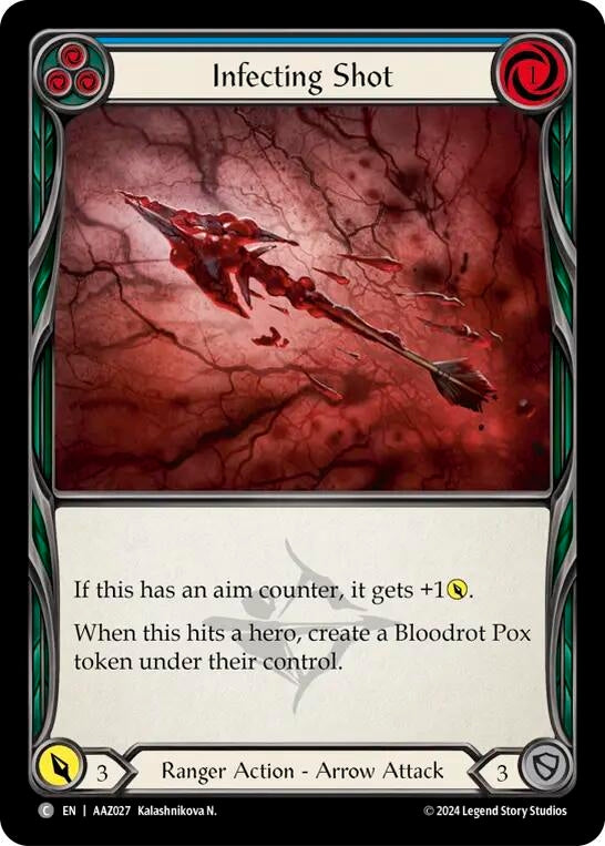 Image for Infecting Shot (Blue) (Armory Deck: Azalea) (AAZ027) - Flesh and Blood TCG