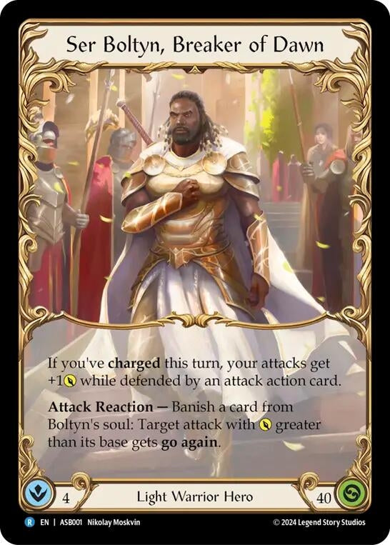 Image for Ser Boltyn, Breaker of Dawn (Armory Deck: Boltyn) (ASB001) - Flesh and Blood TCG