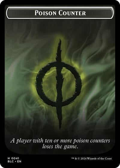 Image for Poison Counter // Rabbit Double-Sided Token (Commander: Bloomburrow) (41 // 3) - Magic: The Gathering