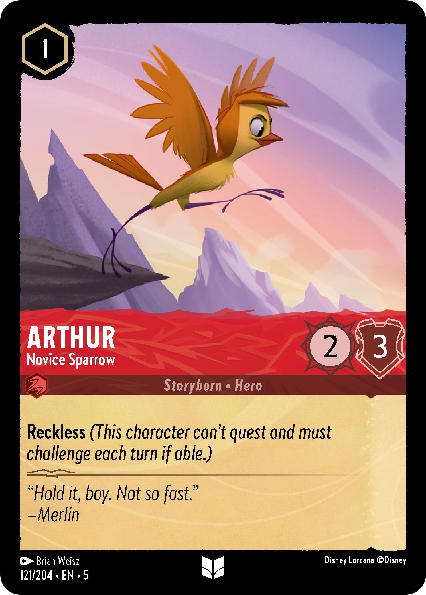 Image for Arthur - Novice Sparrow (5) (121)