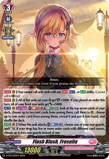 Image for Flush Blush, Froselia (D Promo Cards) (D-PR/522EN) - Cardfight Vanguard