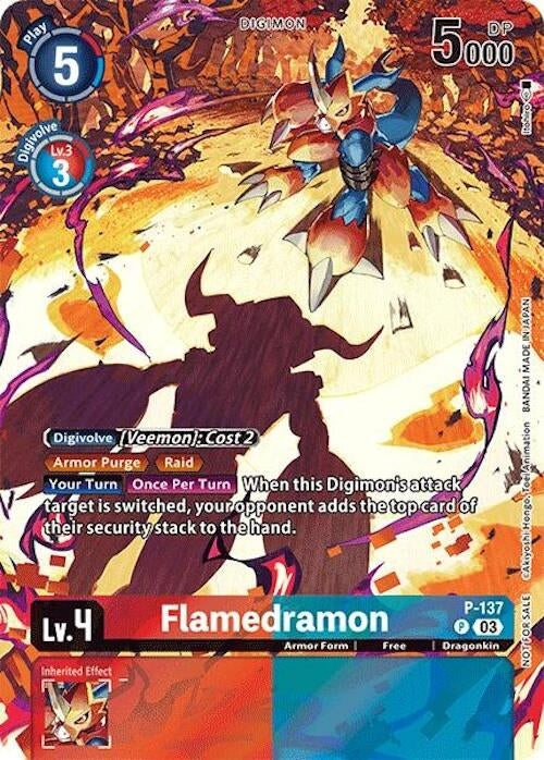 Image for Flamedramon (Update Pack 2024) (D-PR) (P-137 P) - Digimon Card Game