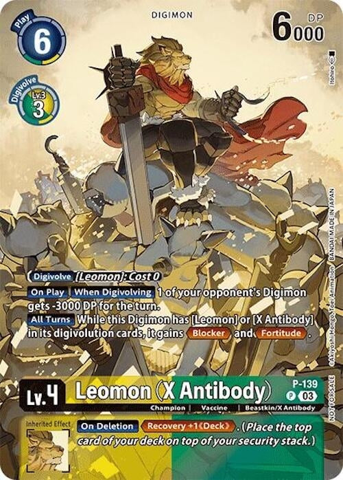 Image for Leomon (X Antibody) (Update Pack 2024) (D-PR) (P-139 P) - Digimon Card Game