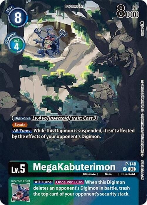 Image for MegaKabuterimon (Update Pack 2024) (D-PR) (P-140 P) - Digimon Card Game