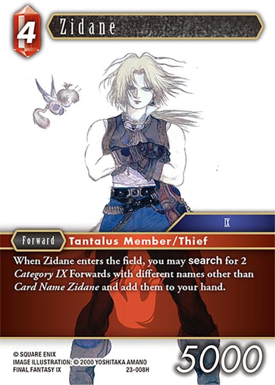 Image for Zidane (Hidden Trials) (23-008H) - Final Fantasy TCG