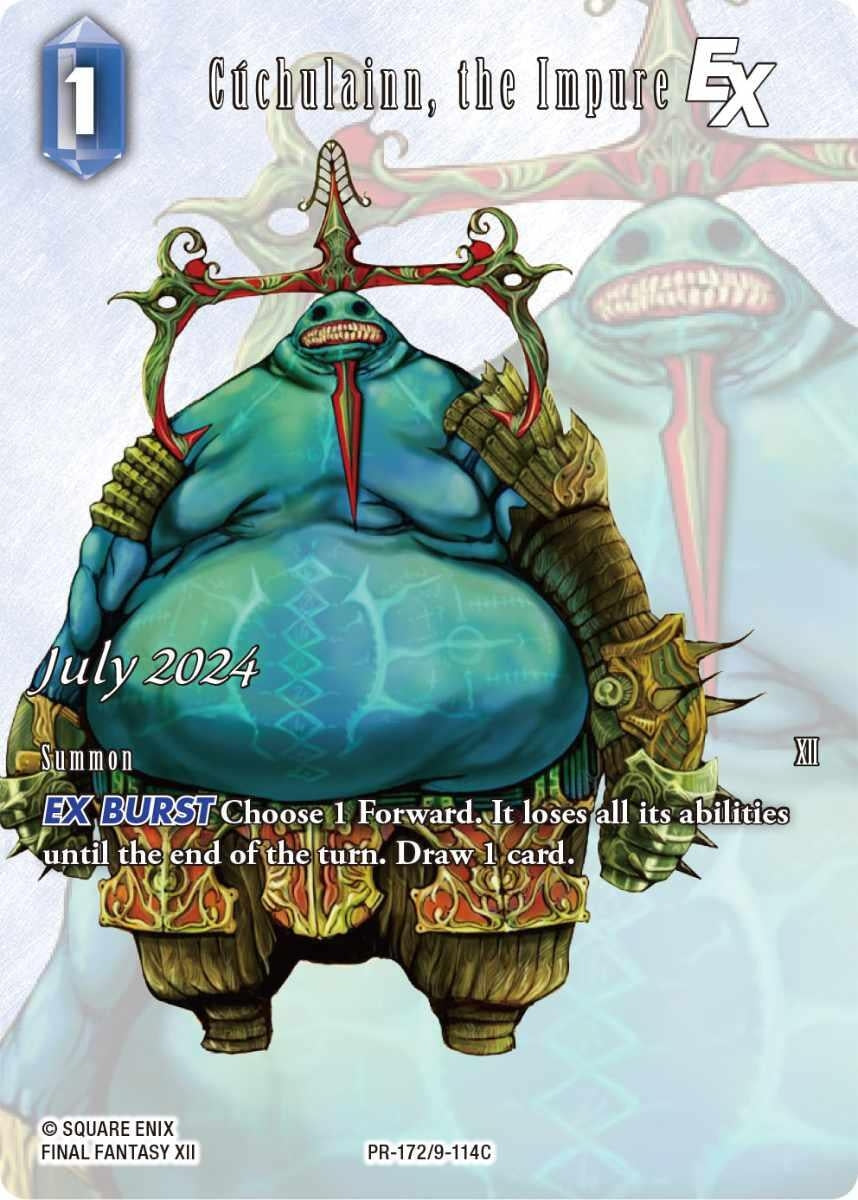 Image for Cuchulainn, the Impure EX (FF: Promo Cards) (PR-172/9-114C) - Final Fantasy TCG