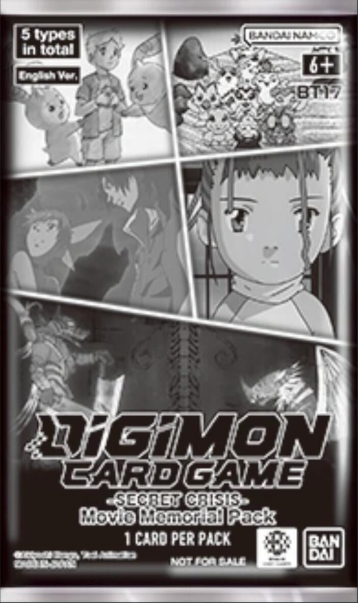 Image for Secret Crisis: Movie Memorial Pack - Digimon Card Game