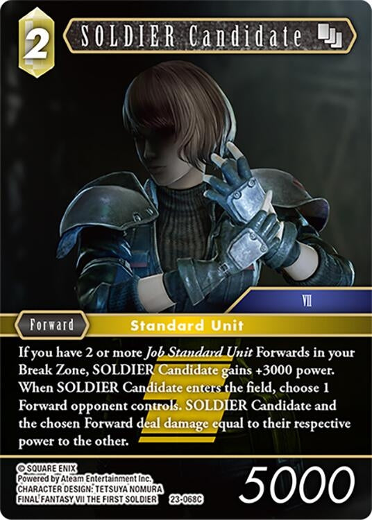 Image for SOLDIER Candidate (23-068C) (Hidden Trials) (23-068C) - Final Fantasy TCG