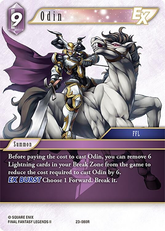Image for Odin EX (Hidden Trials) (23-080R) - Final Fantasy TCG