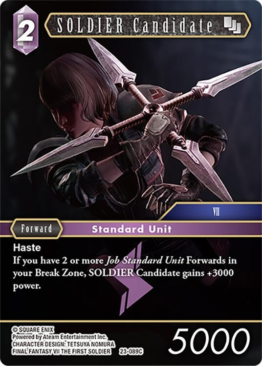 Image for SOLDIER Candidate (23-089C) (Hidden Trials) (23-089C) - Final Fantasy TCG