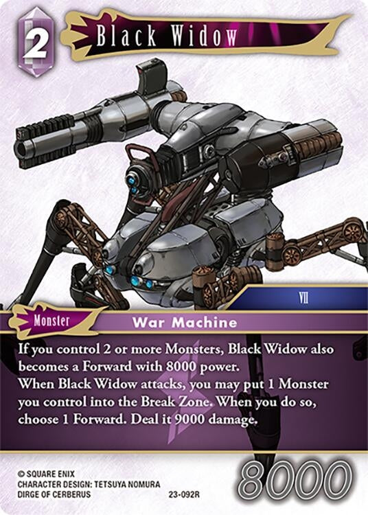 Image for Black Widow (Hidden Trials) (23-092R) - Final Fantasy TCG