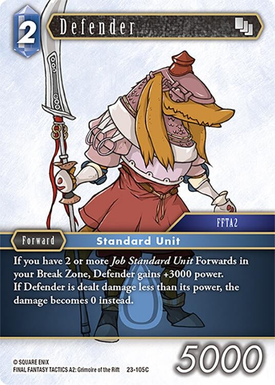 Image for Defender (Hidden Trials) (23-105C) - Final Fantasy TCG