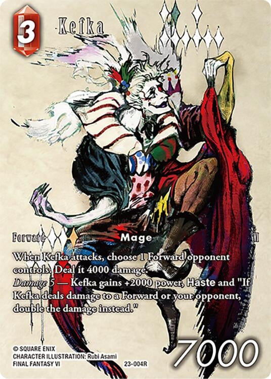 Image for Kefka (Full Art) (Hidden Trials) (23-004R) - Final Fantasy TCG