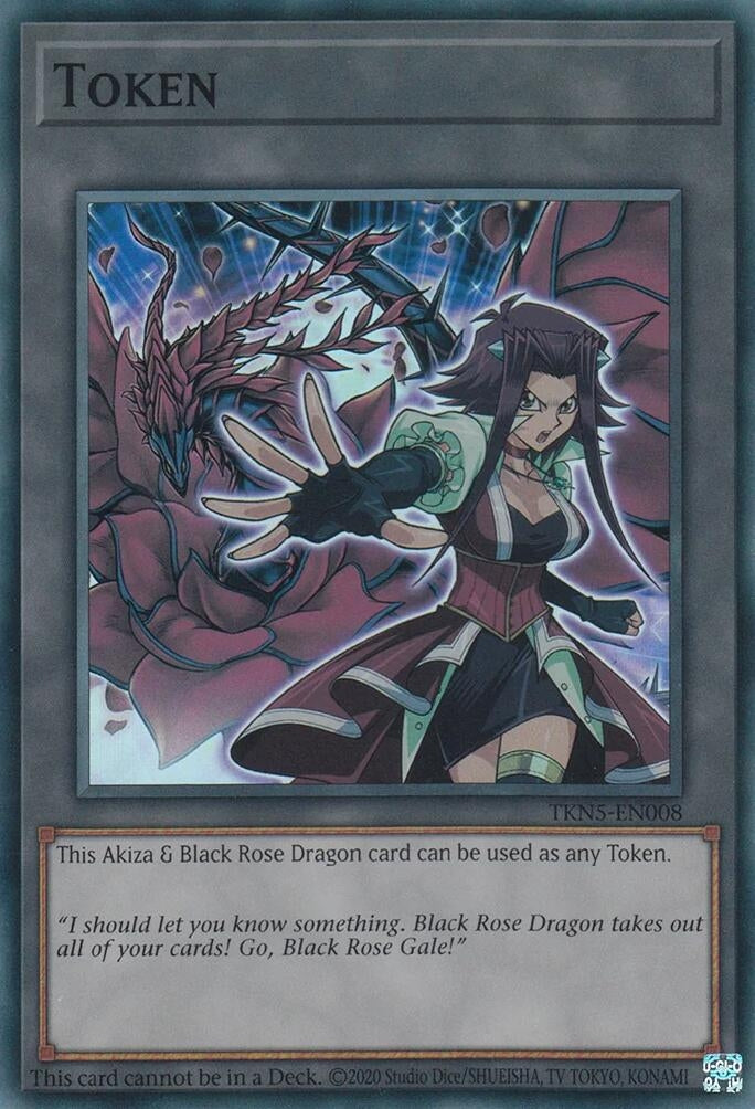 Image for Token: Akiza & Black Rose Dragon (The Infinite Forbidden) (TKN5-EN008) - YuGiOh