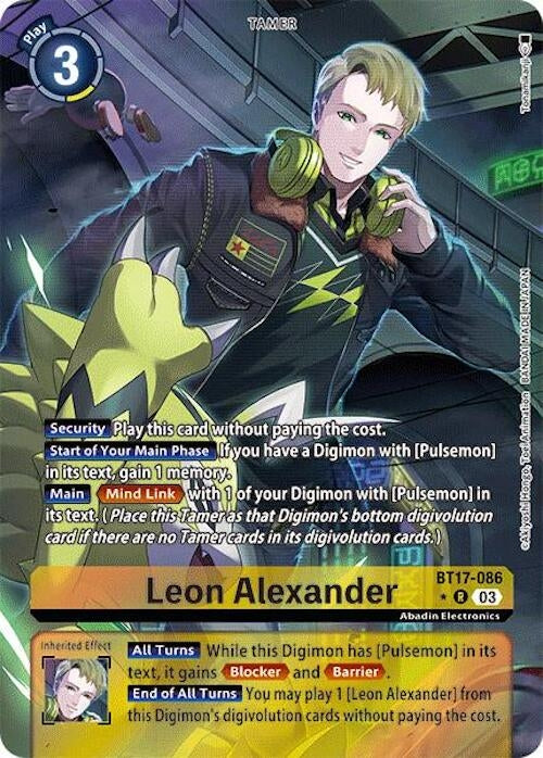 Image for Leon Alexander (Alternate Art) (BT17) (BT17-086 R) - Digimon Card Game