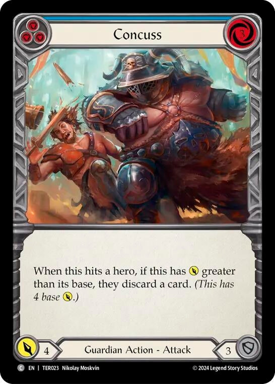 Image for Concuss (Blue) (1st Strike) (TER023) - Flesh and Blood TCG