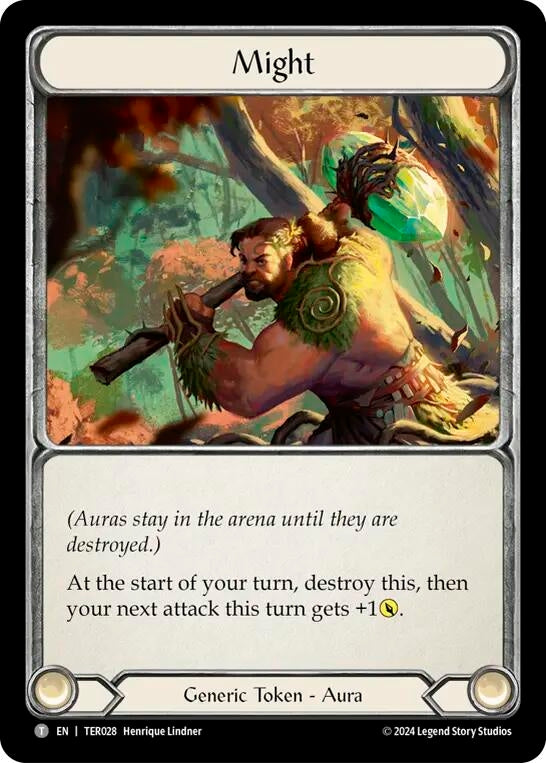 Image for Might (1st Strike) (TER028) - Flesh and Blood TCG