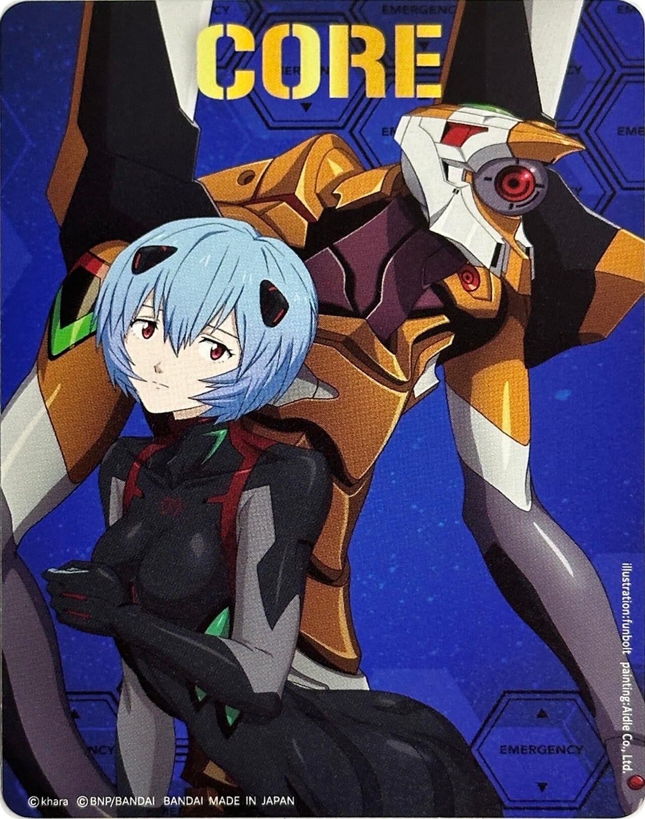 Image for Core Token (Rei Ayanami) (Collaboration Booster 01: Halo of Awakening) - Battle Spirits Saga