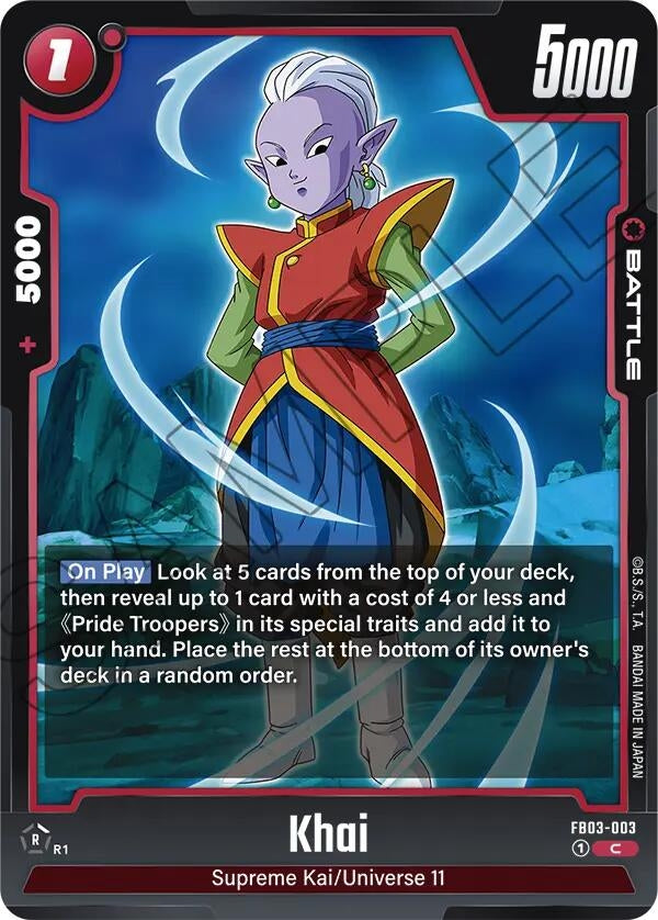Image for Khai (Raging Roar) (FB03-003) - Dragon Ball Super: Fusion World