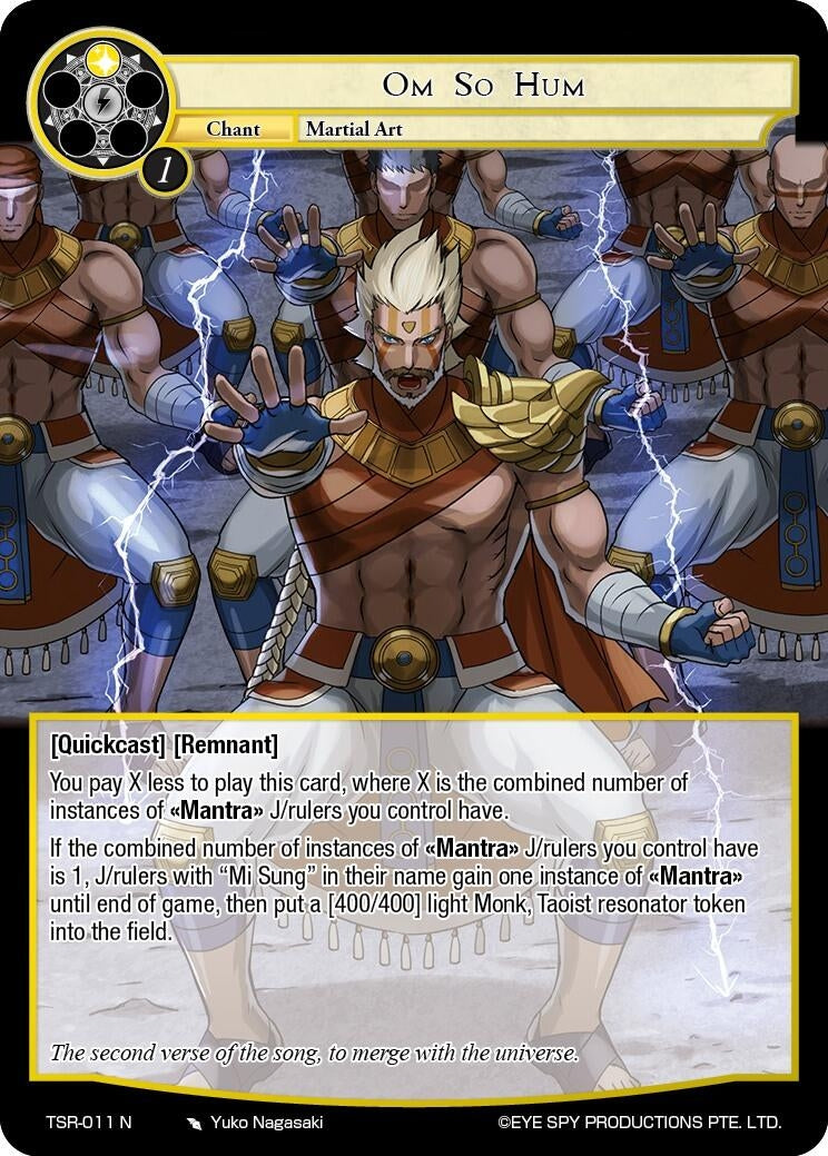 Image for Om So Hum (The Battle at the Sacred Ruins) (TSR-011 N) - Force of Will